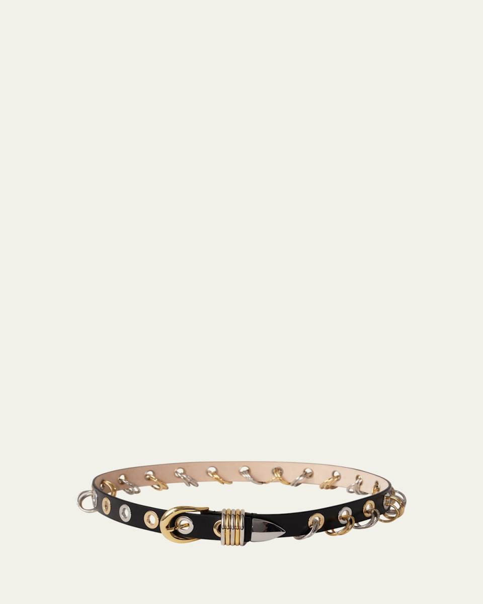 Revenge Two Toned Leather Belt